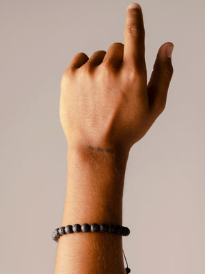Spiritual Protection & Healing bracelet - Lava stone