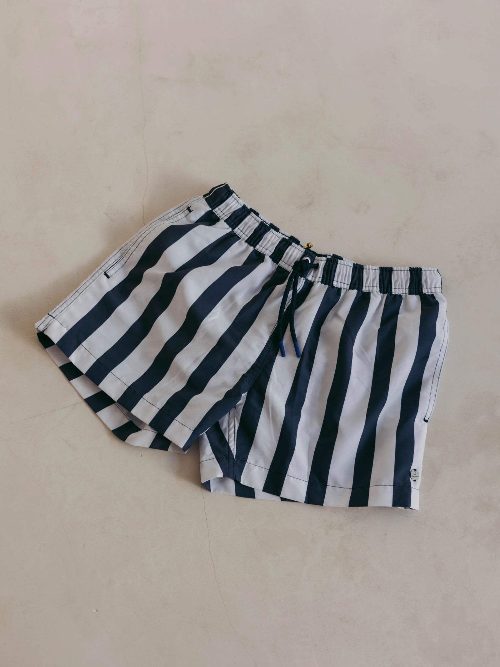 Swimsuit I White & Blue Stripes