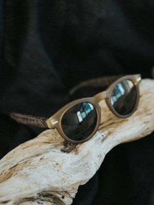 Men's Sunglasses - Brown matte