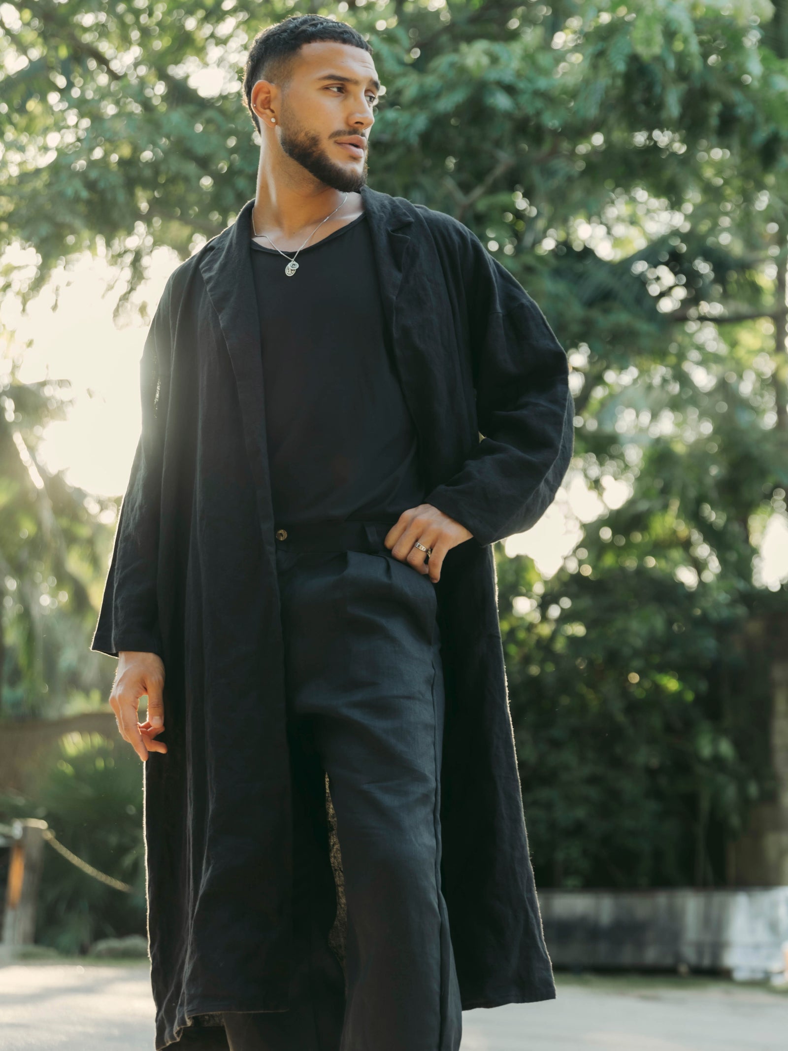 MANHATTAN Long Trench Coat