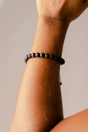Spiritual Protection & Healing bracelet - Lava stone