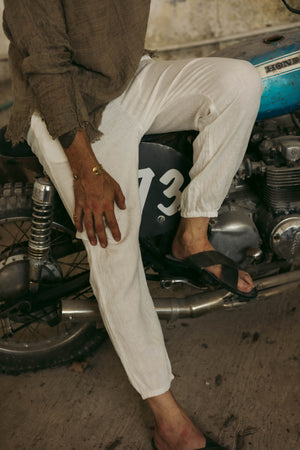 NOSARA Linen jogger pants