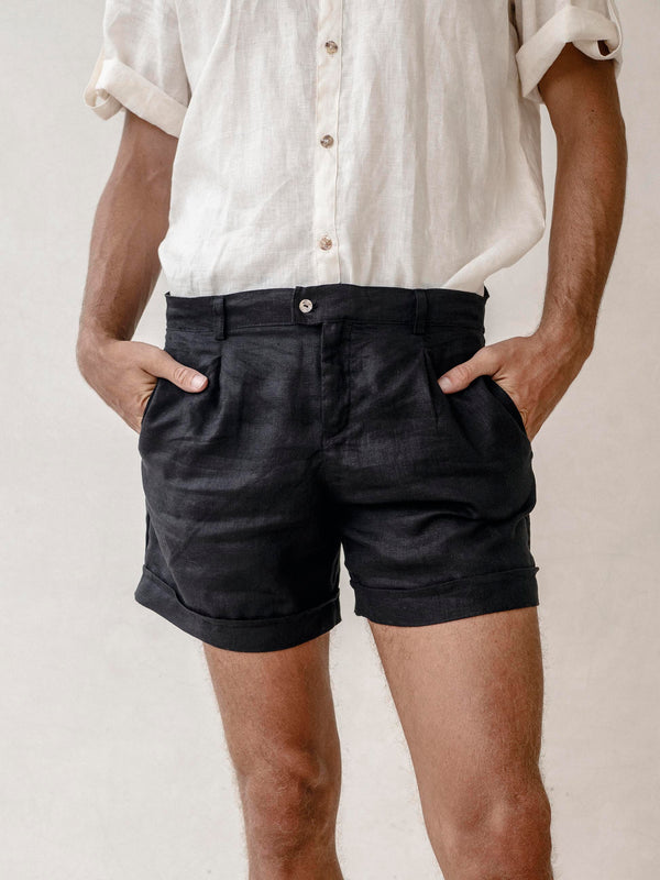 CAPRI Tailored Linen Shorts